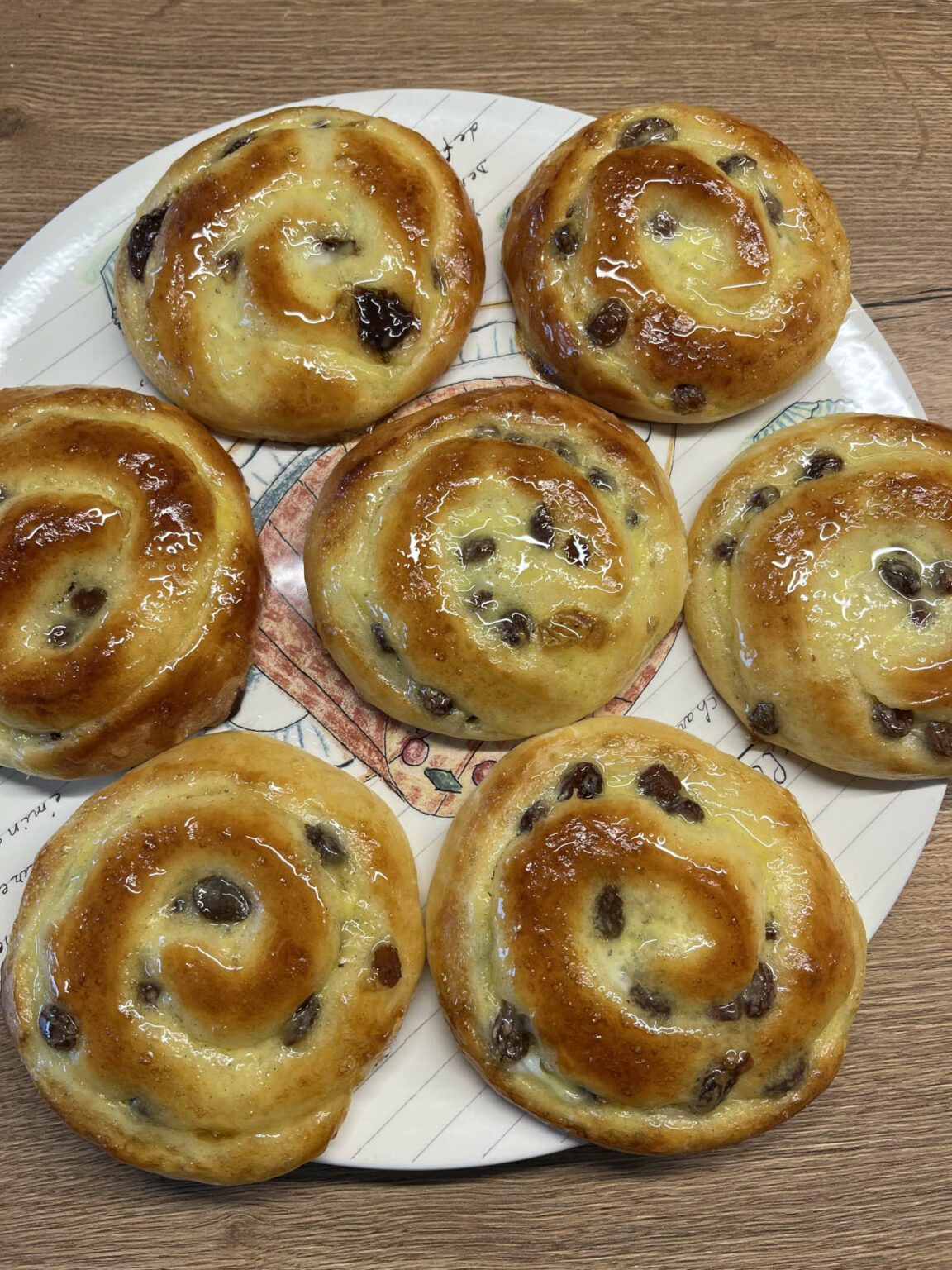 Pains aux raisins - oder französische Rosinenschnecken - passion patisserie