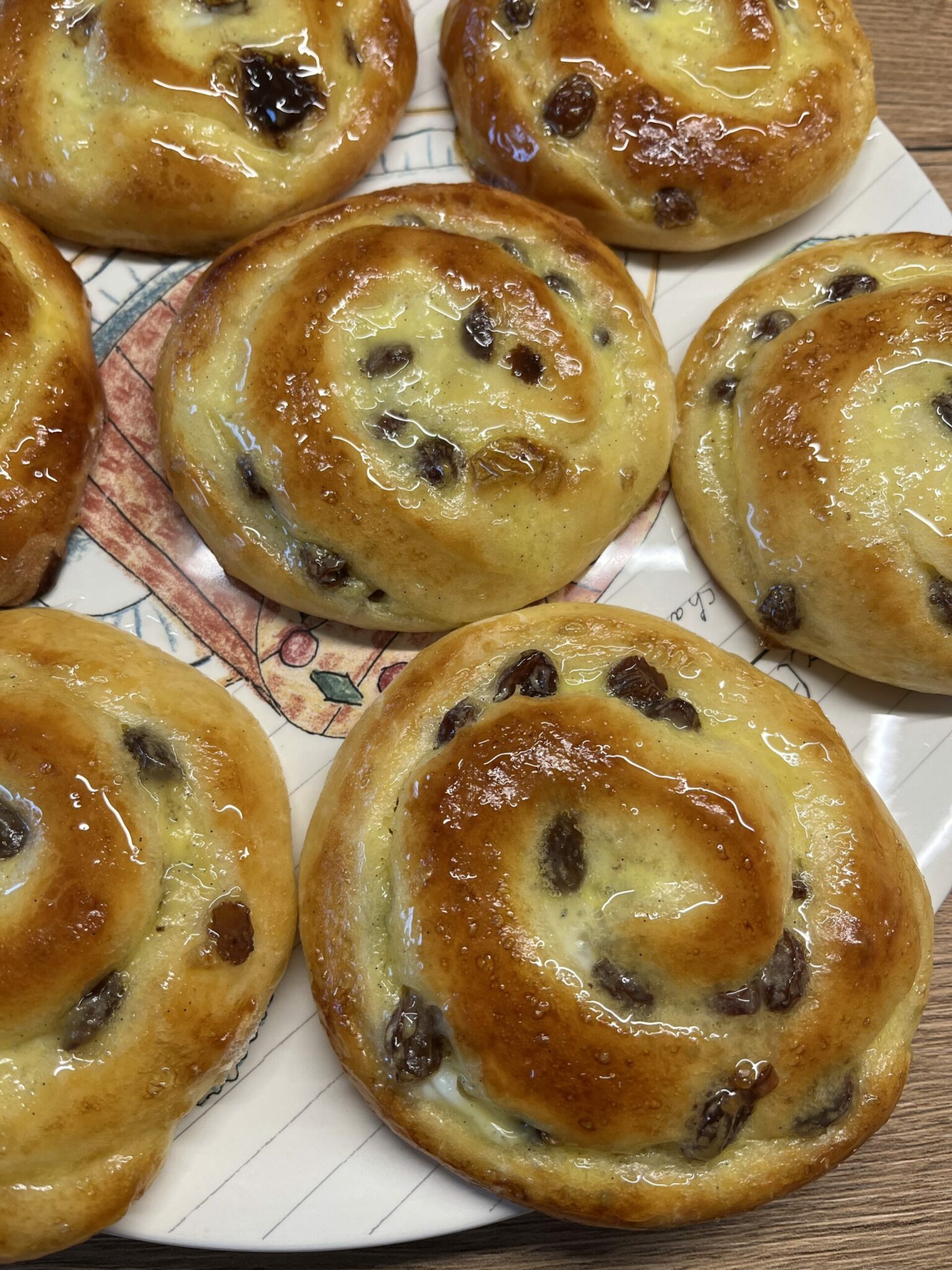 Pains aux raisins - oder französische Rosinenschnecken - passion patisserie