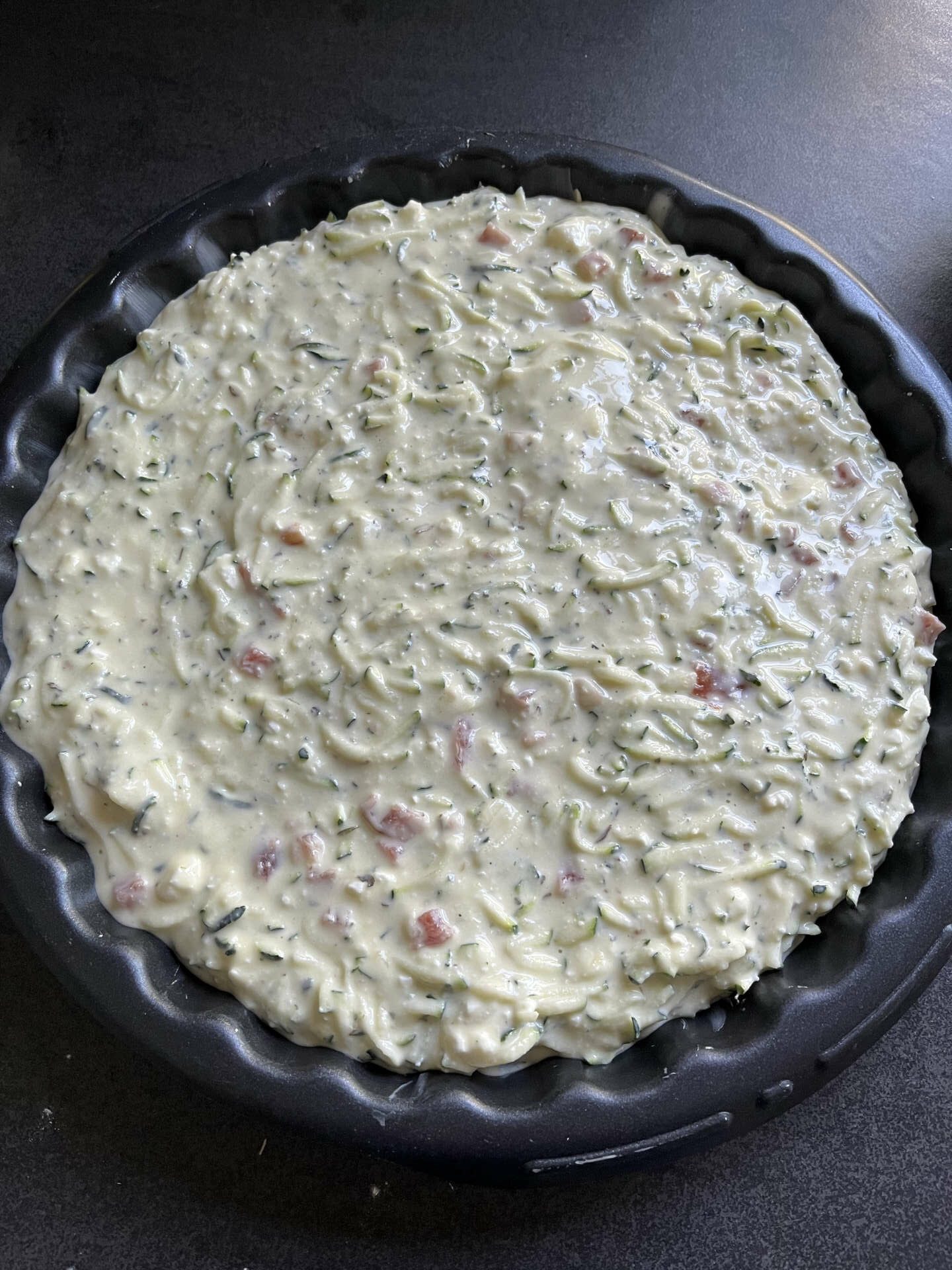 Zucchini Flan mit Feta - passion patisserie
