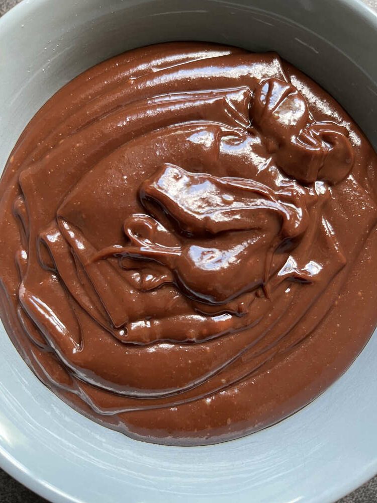 Die fertige Maronen-Schokoladencreme