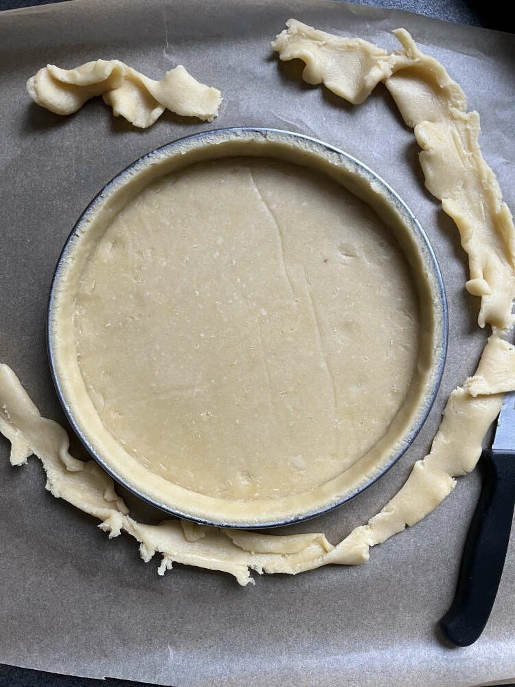 Der Teig im Tartering