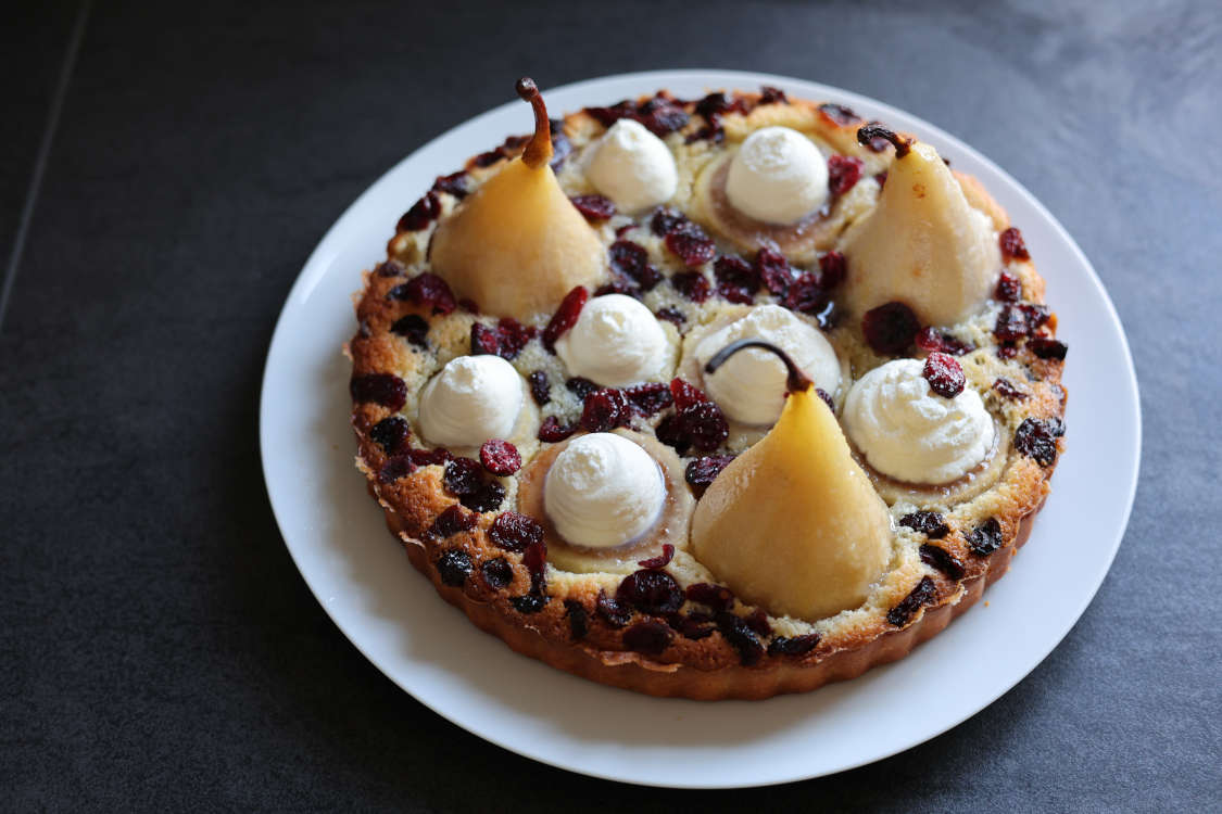 Birnen-Cranberry-Tarte - passion patisserie
