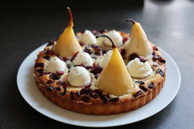 Birnen-Cranberry-Tarte - passion patisserie
