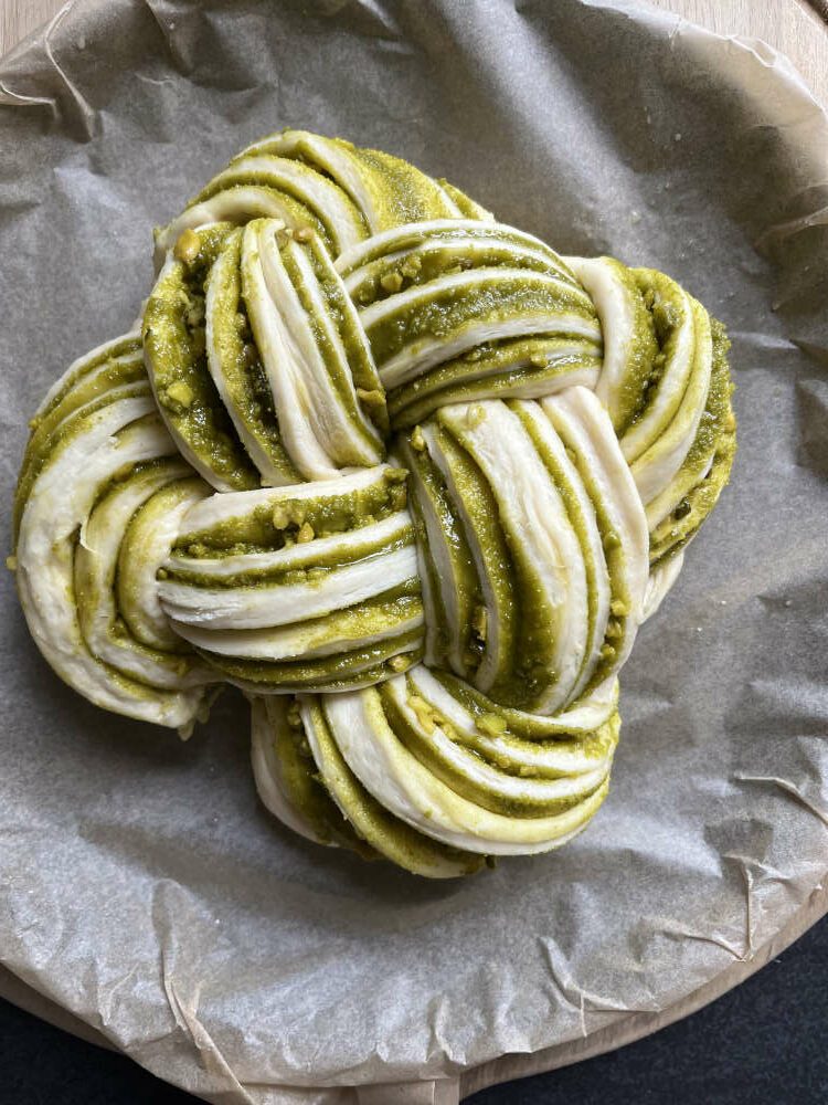 Die Pistazien Babka vor dem Backen