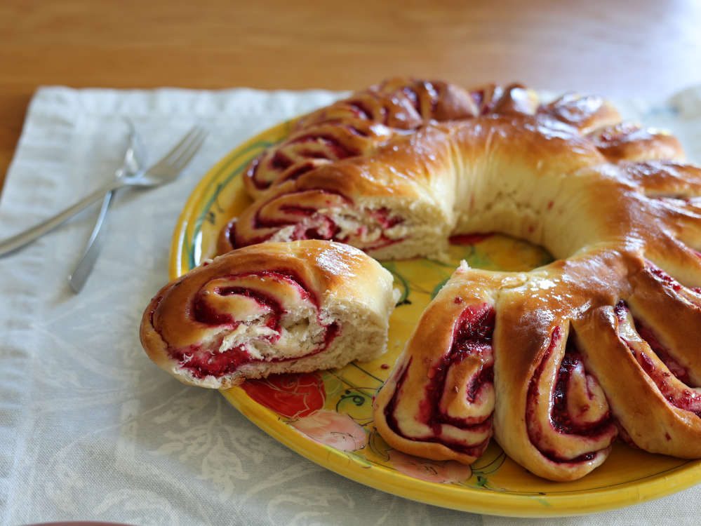 Die gebackene Himbeer Babka