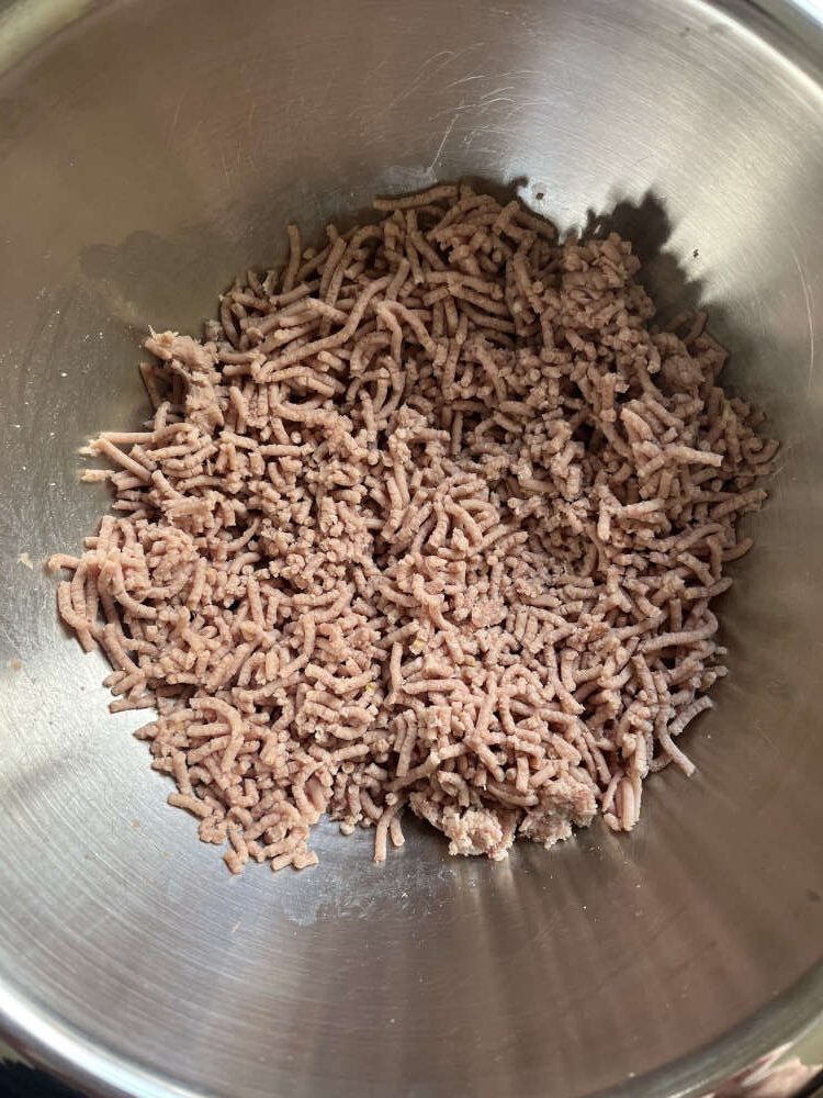 Nach der Passage durch den Fleischwolf