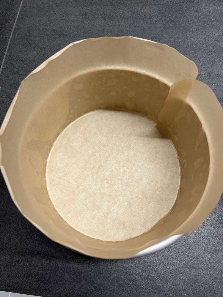 Die verwendete Backform