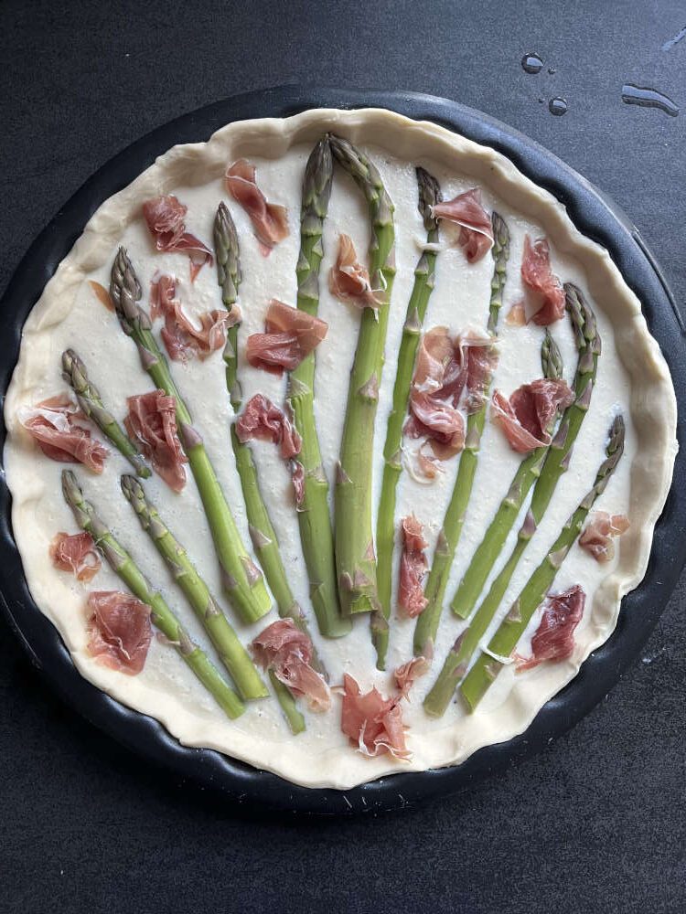 Die Quiche vor dem Backen