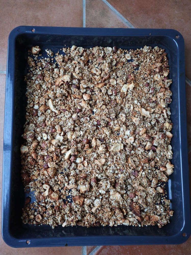 Das gebackene Bananen Müsli