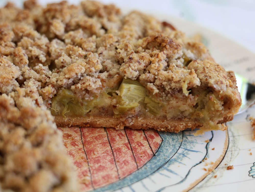 Rhabarber Tarte mit Streuseln