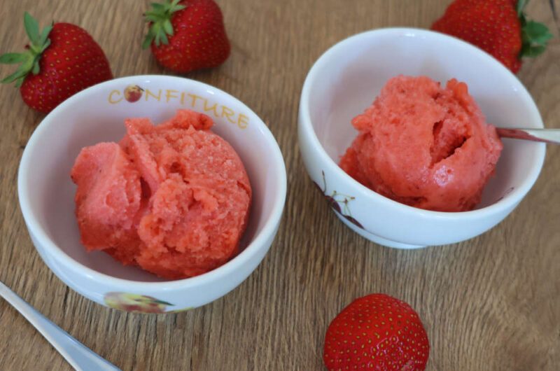Erdbeer Sorbet
