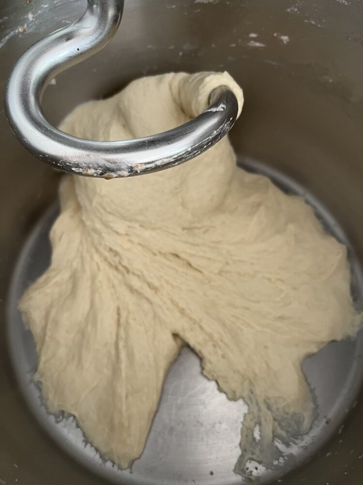 Den Teig kneten