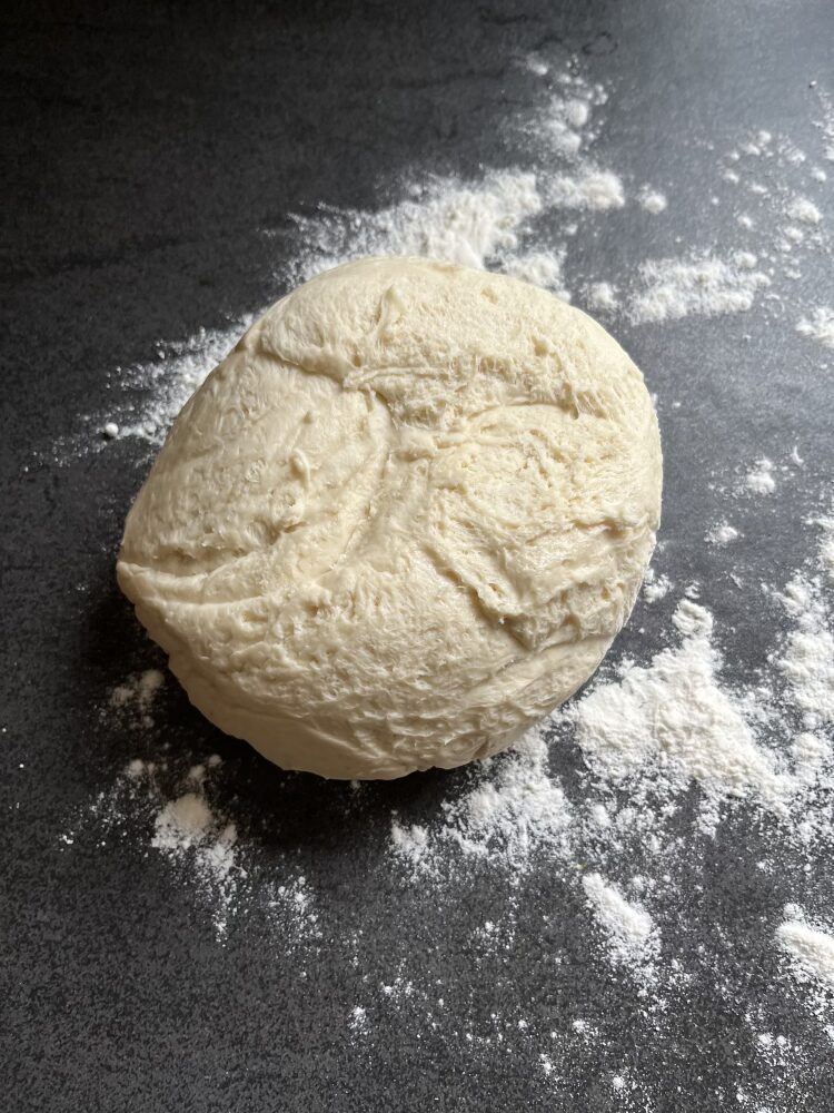 Der Hefeteig nach der Gehzeit